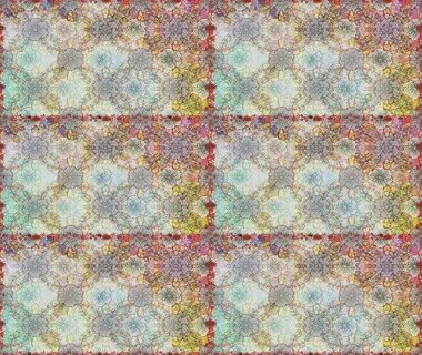 Küçük çiçekteki sevimli çiçek deseni. Gri ve nötr renklerde yaz çiçekleri. Raster deseni. Raster illüstrasyonu.