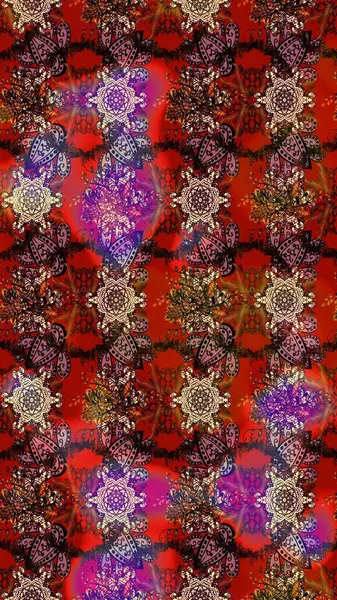 Etnik Mandala süsleme. Kullanılabilir Tekstil, tebrik kartı, boyama kitabı, telefon durumda yazdırma için. Raster kına dövme tarzı. Hint çiçek desenli madalyon desen.