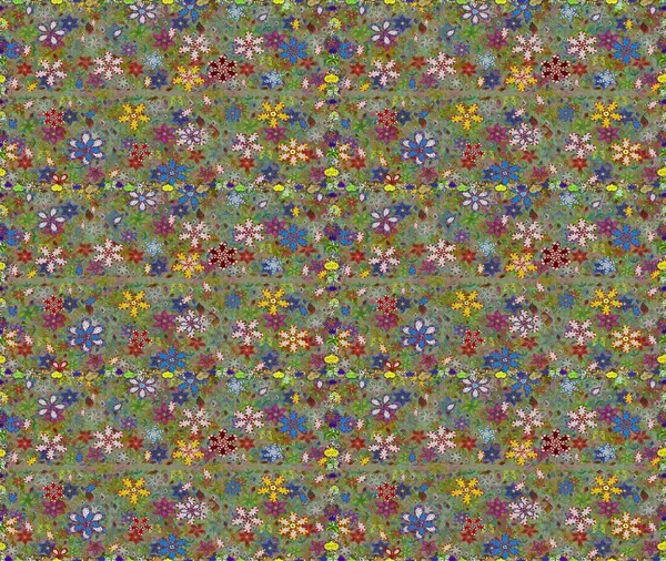 Raster Güzel kumaş deseni. Raster suluboya çiçek deseni, narin çiçekler, yeşil ve nötr çiçekler, tebrik kartı şablonu.