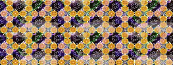 Çiçekli karalama şeklinde Raster çiçek deseni. Sarı renkli çiçekler. Yumuşak, bahar çiçekli arka plan.