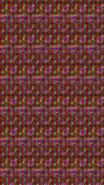 Kahverengi, kırmızı ve gri renklerde. Kahverengi, kırmızı ve gri papatyalar kahverengi, kırmızı ve gri renklerde. Raster illüstrasyonu.