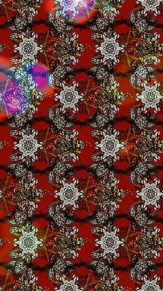 Raster illüstrasyonundaki çiçek desenli çizim. Suluboya tarzında kahverengi, gri ve kırmızı renkte çiçekler.