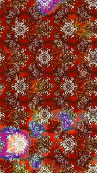 Küçük çiçekte güzel bir çiçek deseni var. Raster deseni. Çiçekli çiçek deseni, suluboya..