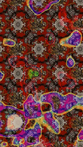 Suluboya, elle çizilmiş. Vadinin çiçekleri kahverengi, kırmızı ve gri renklerde. Eskiz arkaplan modeli. Raster - stok.