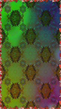 Renkli Bahar Temalı Kusursuz Arkaplan. Raster Şirin kumaş deseni. Kusursuz bir mahsul. Düz Çiçek Elementleri Tasarımı.