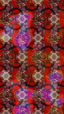 Etnik Mandala süsleme. Kullanılabilir Tekstil, tebrik kartı, boyama kitabı, telefon durumda yazdırma için. Raster kına dövme tarzı. Hint çiçek desenli madalyon desen.