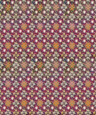 Çiçek desenli eskiz, darbeler, sıçramalar, yaz çiçekleri. Kahverengi renkli çiçekler. Raster illüstrasyonu.