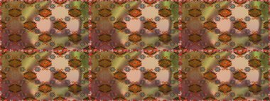 Kahverengi ve bej renkli çiçekler suluboya tarzında. Kahverengi ve bej renkli çiçeklerle kusursuz çiçek deseni.