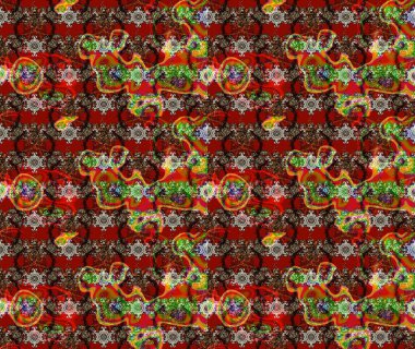 Güzel kumaş deseni. Raster suluboya çiçek deseni, narin çiçekler, kahverengi, kırmızı ve yeşil çiçekler, tebrik kartı şablonu.