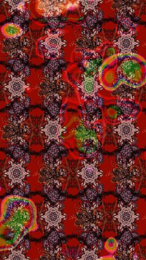 Raster Güzel kumaş deseni. Çiçek arkaplan ile soyut zarafet çizim deseni.