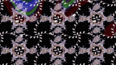 Raster çiçekleri klasik tarzda çizilmiş. Raster illüstrasyonu. Çiçekli yumuşak bir eskiz şekli. Siyah, nötr ve gri renklerde bahar çiçekleri..