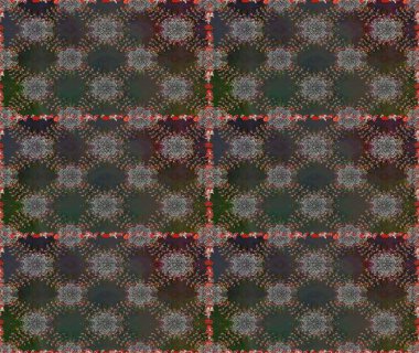 Şatafatlı bahar bahçesi dokusu. Gri ve kahverengi renklerde çiçeksiz. Çiçek deseni. Raster illüstrasyonu. Gri ve kahverengi renkte çiçekler.