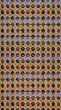 Tarafsız renklerde bahar çiçekleri. Raster deseni. Raster illüstrasyonu. Patlayan çiçekler soyut yerleştirilmiş.