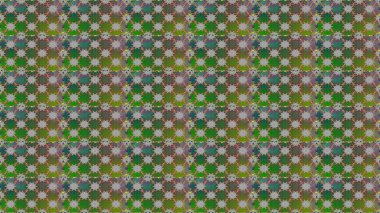 Yeşil ve gri renkli çiçekler. Çiçekli karalama şeklinde Raster çiçek deseni. Nazik, sevimli çiçek arkaplanı..