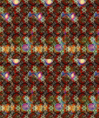 Üzerinde gelincikler ve vadi zambakları olan renkli çiçek desenli nakış deseni. Tekstil tasarımı için kahverengi renkli geleneksel halk çiçekleri buketi.