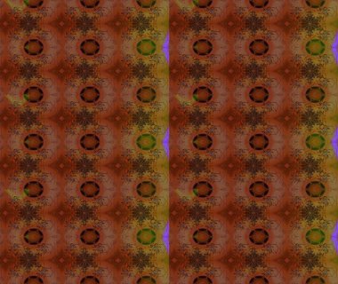 Kahverengi renkli çiçekler. Bahar mevsimi. Raster güzel bir çiçek deseni çizmiş. Tatil havası. Nazik romantik baskı.