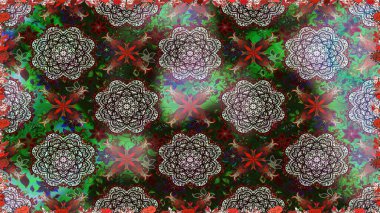 Gri ve kahverengi renkli çiçekler. Raster düz çiçekleri pürüzsüz desen. Tasarım hediye paketi, tebrik kartları, posterler ve afiş tasarımı.