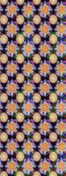 Çizim çiçek deseni duvar kağıdı, web sitesi arka planı, ambalaj kağıdı, davetiye, broşür, afiş veya web sitesi için kullanılabilir. Parlak elementlerin. El çizimi Raster illüstrasyonu.