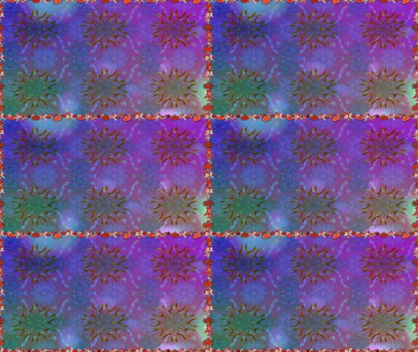 Tekstil için figür. Poster ya da kapak için arka plan. Davetiye ve kartpostal tasarımı için dekoratif çiçek unsurları. Şirin, zarif çiçekler Raster illüstrasyonu. Yapraklı kusursuz desen.