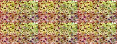 Çiçekler bej ve nötr renklerde. Kusursuz çiçek deseni duvar kâğıdı olarak kullanılabilir. Raster illüstrasyonu.