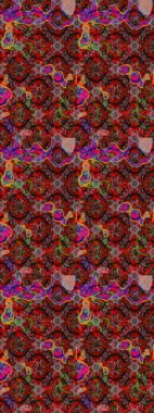 Üst manzara, yumuşak kahverengi, kırmızı ve siyah renkli. Çiçek kompozisyonu, el boyası, hassas şablon. Sevgililer günü ve tebrik kartı konsepti için şık bir davetiye. Manzaralı çiçek deseni.