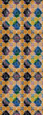 Yapraklı çizim şekli. Davetiye ve kartpostal tasarımı için dekoratif çiçek unsurları. Poster ya da kapak için arka plan. Şirin, zarif çiçekler Raster illüstrasyonu. Tekstil için figür.