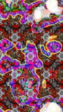 Raster deseni. Küçük çiçekte güzel bir çiçek deseni var. Çiçekli çiçek deseni, suluboya..