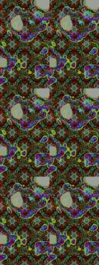 Raster illüstrasyonu. El çizimi. Çiçekli, yapraklı, çiçek desenli çizim..