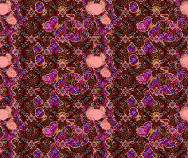 Parlak elementlerin. Çizim çiçek deseni duvar kağıdı, web sitesi arka planı, ambalaj kağıdı, davetiye, broşür, afiş veya web sitesi için kullanılabilir. El çizimi Raster illüstrasyonu.