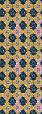 Mavi renkli çiçekler. Düz Çiçek Elementleri Tasarımı. Renkli Bahar Teması eskiz kalıbı. Çiçekle çizim deseni.