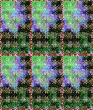 Yeşil ve gri çiçekli kusursuz desen, suluboya çiçek deseni, sevimli çiçek, duvar kağıdı, kart ya da kumaş için fayanslı. Raster - stok.