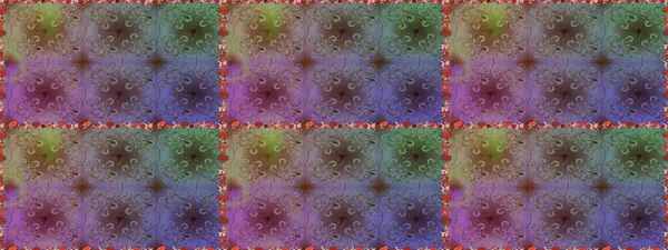 Raster illüstrasyonu. Kahverengi ve nötr renklerde çiçekler. El çizimi çiçekleri olan soyut, pürüzsüz desen.