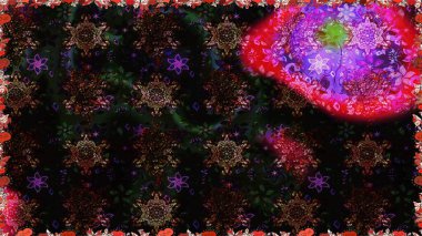 Çiçekli, suluboya desenli kusursuz çiçek deseni. Küçük çiçekte güzel bir çiçek deseni var. Raster deseni.