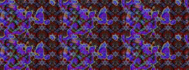 El çizimi. Raster illüstrasyonu. Güzel kumaş deseni. Çiçekler, dallar, otlar ve çiçekler.