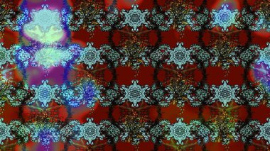 Çiçek desenli eskiz. Kırmızı, mavi ve kahverengi renkte çiçekler. Tişört baskısı için çiçek boyama rasteriName.