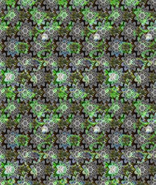 Küçük çiçekte güzel bir desen. Moda baskıları için zarif bir şablon. Gri çiçekli bahar çiçekleri. Motley illüstrasyonu. Küçük renkli çiçekler..