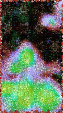 Küçük çiçekte güzel bir çiçek deseni var. Raster deseni. Çiçekli, suluboya desenli kusursuz çiçek deseni.