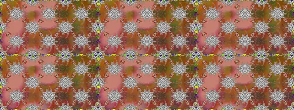 Raster çizimde sorunsuz çiçek desenli. Düz çiçek öğeleri tasarım. Fantezi kumaş deseni. Bahar Tema Dikişsiz desen arka plan rengi.