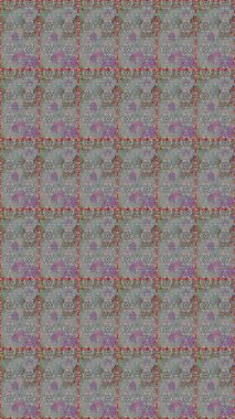 Çiçeksel gri, pürüzsüz desen. Raster çiçek izi. Klasik taslak çizimi.