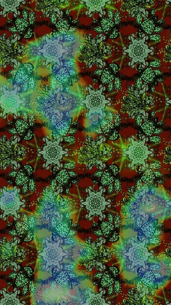 Küçük çiçekte güzel bir desen var. Çiçek kompozisyonu. Doğa. - yeşil, gri ve kahverengi çiçekler. Raster deseni. Çiçek kolajı. Çiçek arka planı.