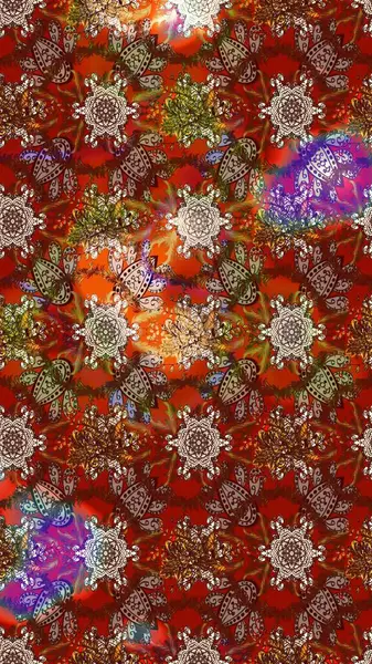 Şirin, zarif çiçekler Raster illüstrasyonu. Yapraklı çizim şekli. Tekstil için figür. Poster ya da kapak için arka plan. Davetiye ve kartpostal tasarımı için dekoratif çiçek unsurları.