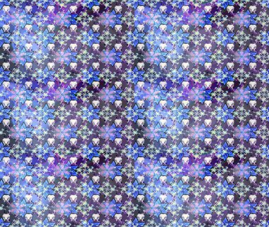 Çizim kalıbı. Organik motif arka planı. Raster illüstrasyonu. Ultraviyole kumaş deseni.