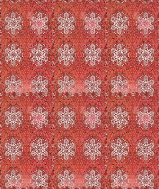 Pembe ve kahverengi renkli çiçeklerle kusursuz çiçek deseni. Suluboya tarzında pembe ve kahverengi renkte çiçekler.