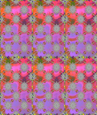 Raster illüstrasyonu. Çiçek deseni. Şatafatlı bahar bahçesi dokusu. Çiçeksiz arkaplan.