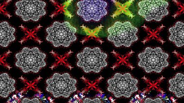 Kızılderili desenli desenli desenli şal deseni. Raster Henna dövme stili. Etnik Mandala süsü. Tekstil, tebrik kartı, boyama kitabı, telefon kılıfı baskısı için kullanılabilir.