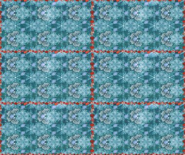 Mavi renkli çiçekler. Hediye ambalaj kağıdı, tebrik kartları, posterler ve pankart tasarımı. Raster düz çiçekleri pürüzsüz desen.