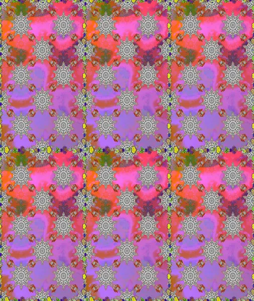 Raster illüstrasyonu. Çiçek deseni. Şatafatlı bahar bahçesi dokusu. Çiçeksiz arkaplan.