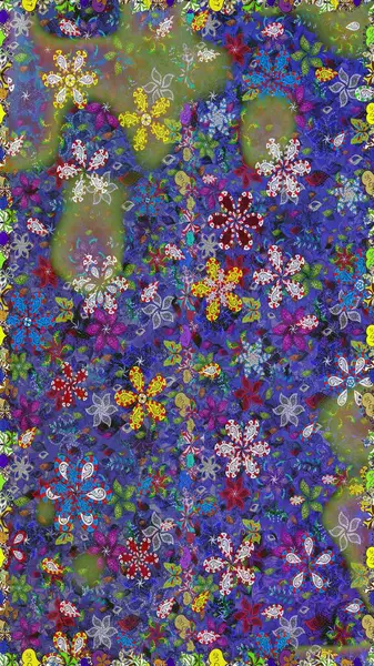 Paisley el çizimi elementler. Ev dekoru. Fantezi çiçekli kusursuz desen, doğal duvar kağıdı, çiçek desenli kıvrım çizimi..