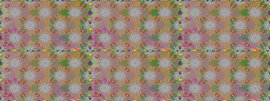 Raster. Gri ve nötr renkte güzel çiçekleri olan kusursuz desen, suluboya çiçek deseni, duvar kağıdı, kart veya kumaş için fayanslı.