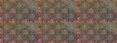 Güzel kumaş deseni. Raster illüstrasyonu. Hoş bir çiçek geçmişi var. Küçük bir çiçekte kusursuz desen.